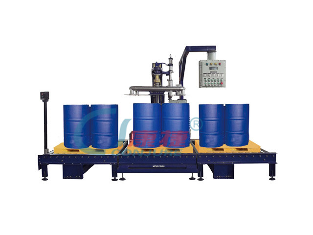 GCJ01-200-4Q稱重式四桶位自動液體灌裝機(jī)